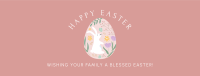 Decorative Easter Egg Facebook cover Image Preview