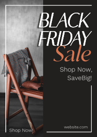 Minimalist Sale Black Friday Poster Design