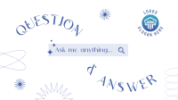 Minimalist Q&A Facebook event cover Image Preview