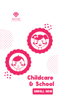 Childcare and School Enrollment Instagram story Image Preview