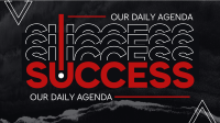Success as Daily Agenda YouTube Video Design