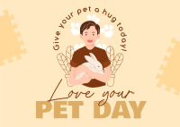 Pet Appreciation Day Postcard Design