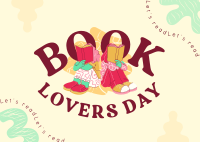 Hey There Book Lover Postcard Image Preview