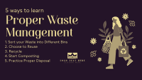 Proper Waste Management Facebook event cover Image Preview