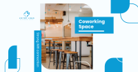 Coworking Curve and Point Facebook Ad Design