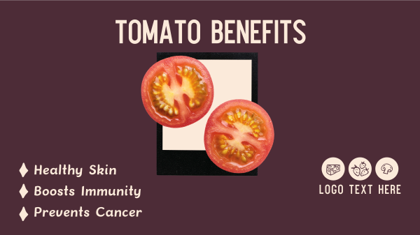 Tomato Benefits Facebook Event Cover Design