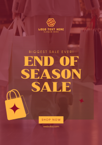End of Season Shopping Flyer Design