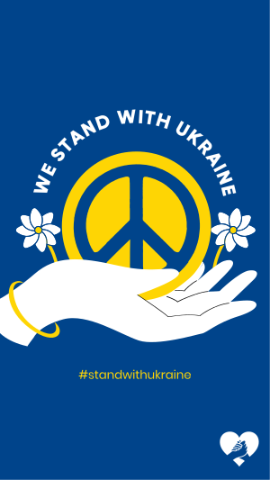 Ukraine Peace Hand Facebook story Image Preview