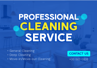 Professional Janitorial Services Postcard Design