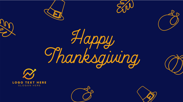 Fun Thanksgiving Facebook Event Cover Design Image Preview