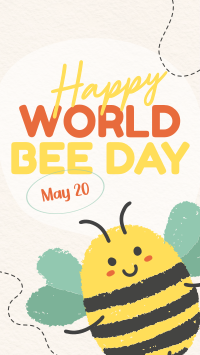 Modern Celebrating World Bee Day Facebook story Image Preview