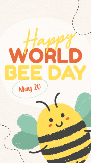 Modern Celebrating World Bee Day Facebook story Image Preview