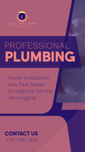 Modern Professional Plumbing Facebook story Image Preview