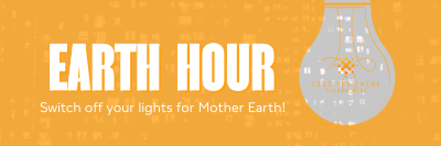 Earth Hour Light Bulb Twitter header (cover) Image Preview