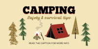Cozy Campsite Twitter Post Design