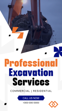 Professional Excavation Services TikTok Video Image Preview