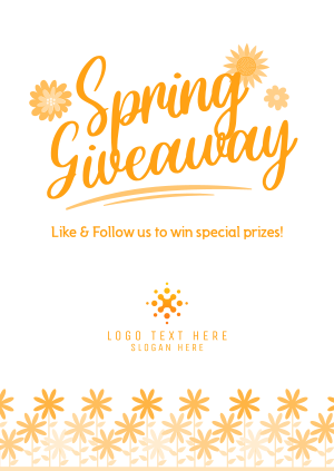 Hello Spring Giveaway Poster Image Preview