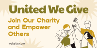 Charity Empowerment Twitter Post Design
