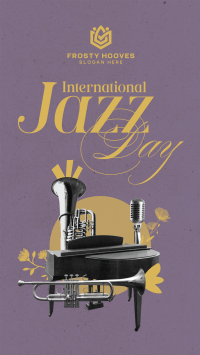 Modern International Jazz Day TikTok Video Image Preview