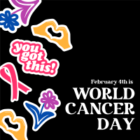 Cancer Day Stickers Instagram post Image Preview