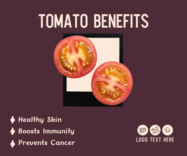 Tomato Benefits Facebook Post Design Image Preview