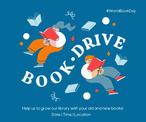 Donate Books, Fill Hearts Facebook post Image Preview
