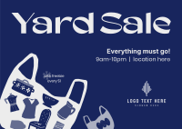 Decluttering Yard Sale Postcard Preview