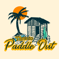 Time to Paddle T-shirt Design