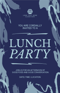 Looping Painterly Shapes Invitation Preview