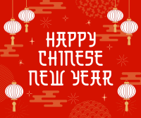 Chinese New Year Lanterns Facebook post Image Preview