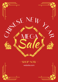 Chinese Year Sale Poster Design