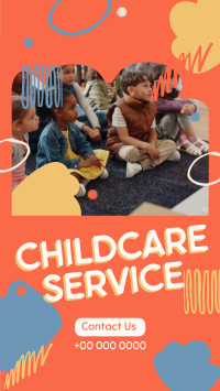 Abstract Shapes Childcare Service Video Image Preview