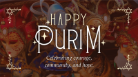 Celebrating Purim Facebook Event Cover Design