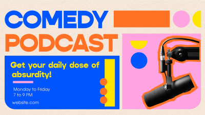 Daily Comedy Podcast Facebook event cover Image Preview