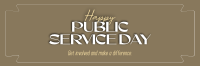 Celebrating Public Servants Twitter header (cover) Image Preview
