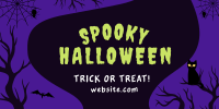 Spooky Halloween Twitter post Image Preview