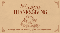 Thanksgiving Greeting Animation Design