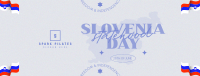 Minimalist Slovenia Statehood Day Facebook cover Image Preview