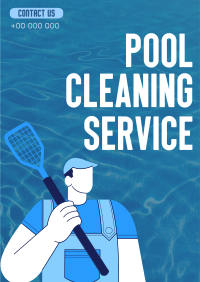 Let Me Clean that Pool Poster Design