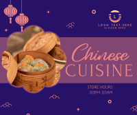 Oriental Cuisine Facebook Post Design