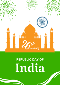 Indian Republic Day Landmark Poster Image Preview
