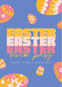 Easter Party Eggs Flyer Image Preview
