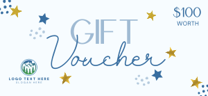 Starry New Year Gift Gift Certificate Image Preview