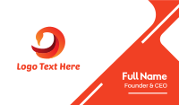 Modern Orange Duck Business Card Image Preview