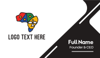 African Continent Business Card Image Preview