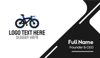 Blue Road Bike Business Card Image Preview