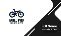 Blue Road Bike Business Card Image Preview