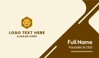 Hexagon Lion Head  Business Card Image Preview