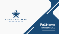 Corporate Blue Star Business Card Preview