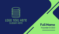 Coin Server Stack Business Card Image Preview